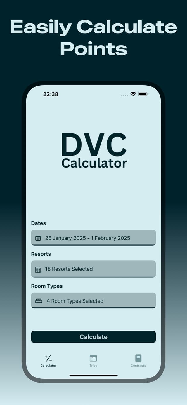 DVC Calc screenshot